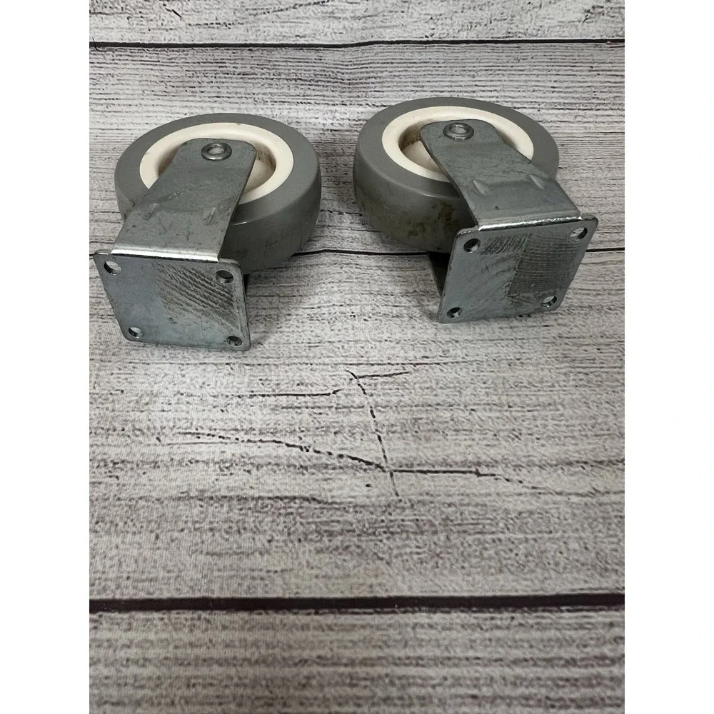 117258 x 2 IKEA Carter Grey‎ Wheels with White Interior
